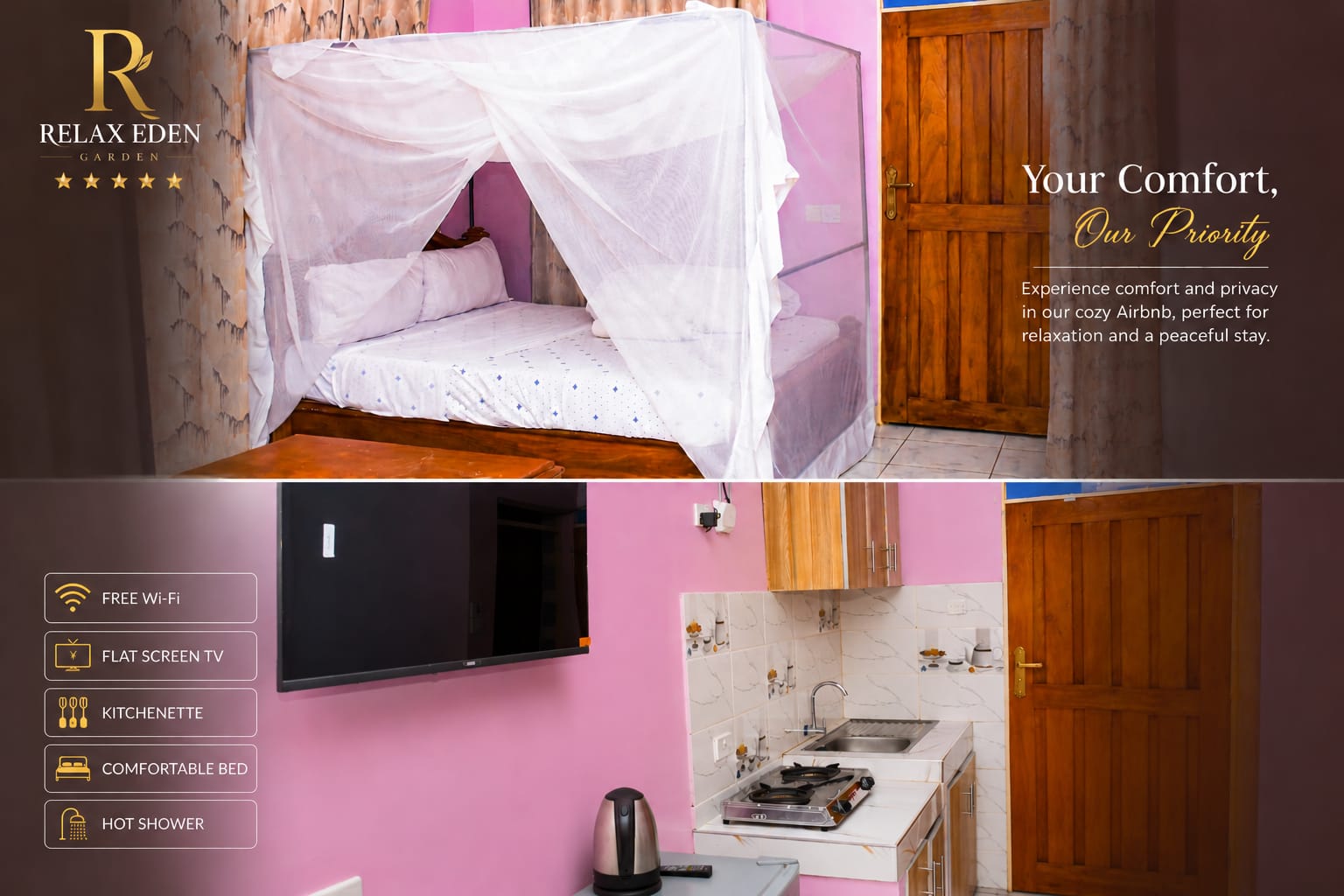 AirBnB self-contained accommodation